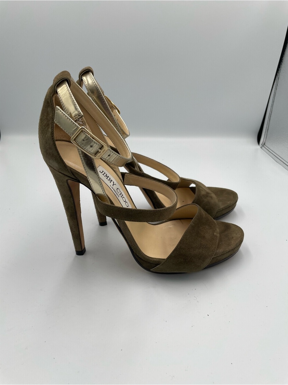 Jimmy Choo Heels brown/Tan Women's Size 38.5 (8.5)